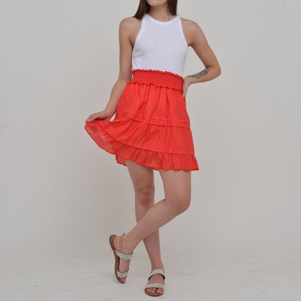 Silk/Cotton Tiered Skirt - All Natural and Sustainable